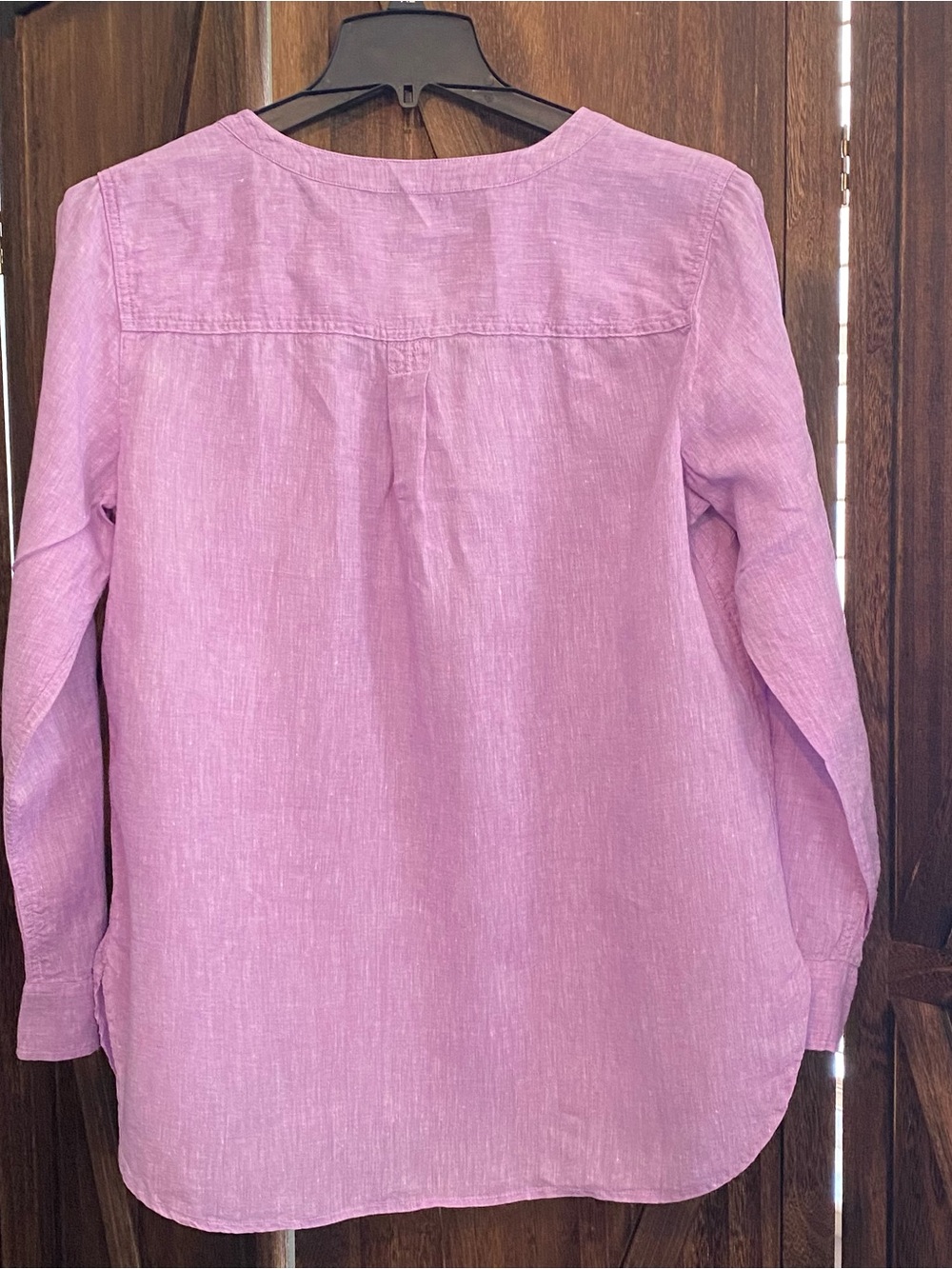 Talbots Lavender Linen Tunic Top - Picture 6 of 8